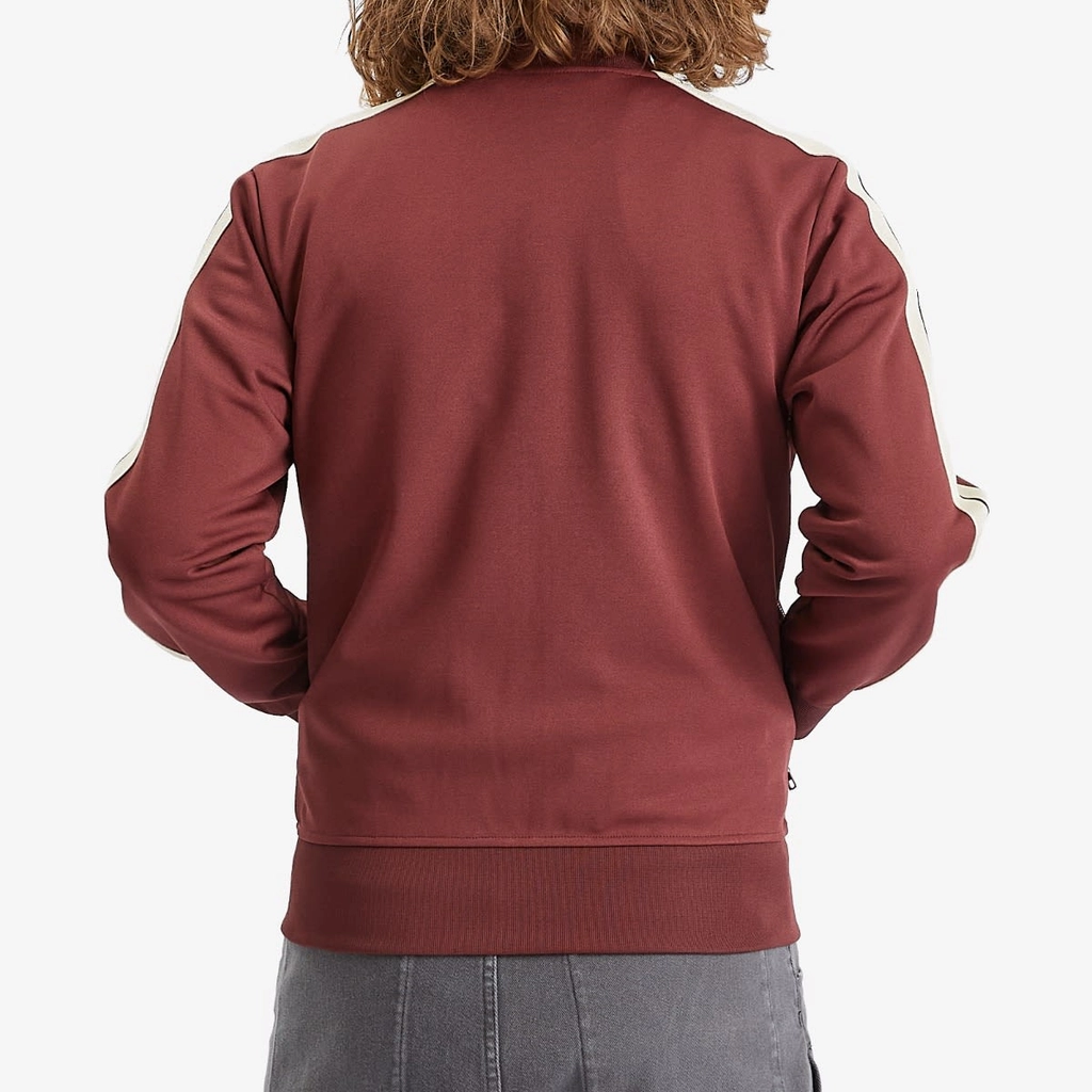Palm Angels Men's Logo Bomber Track Jacket Burgundy
